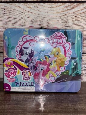 NWT My Little Pony Puzzle Tin - Blue, Pink & Yellow